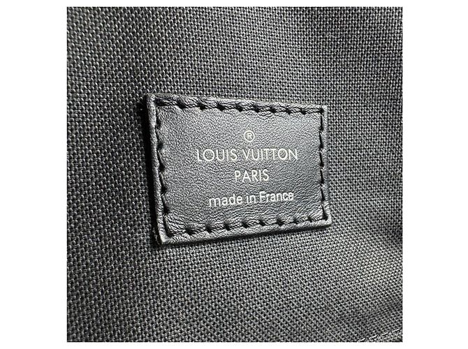 Zaino Louis Vuitton Monogram Macassar Christopher MM Marrone Nero Monogramma - vista 11