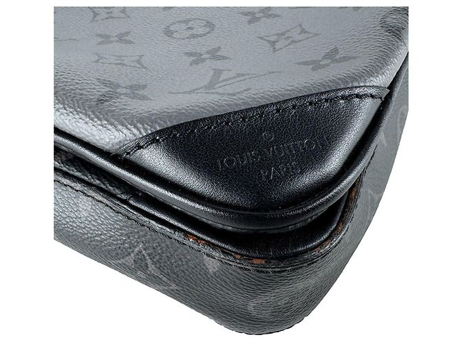Borsa a tracolla Louis Vuitton Monogram Eclipse Marrone Nero Monogramma - vista 8