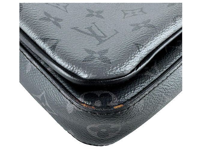 Borsa a tracolla Louis Vuitton Monogram Eclipse Marrone Nero Monogramma - vista 9