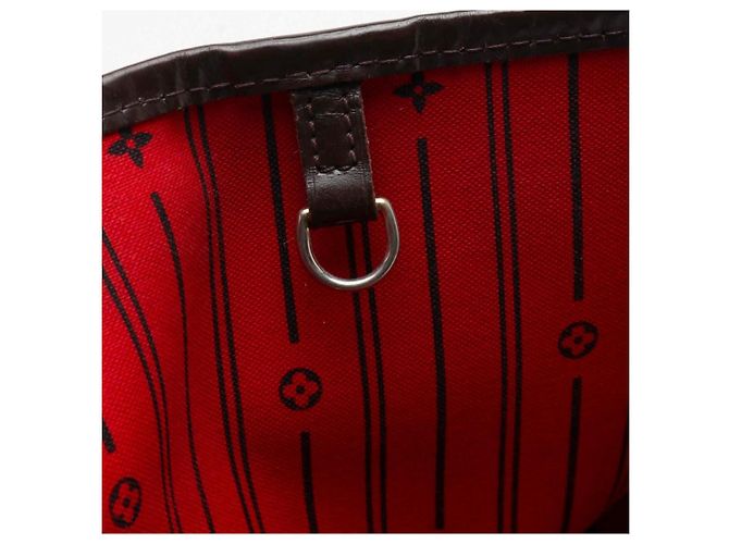 Louis Vuitton Neverfull MM Damier Ebene Borsa Tote Marrone Marrone scuro - vista 11