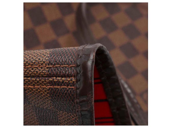 Louis Vuitton Neverfull MM Damier Ebene Borsa Tote Marrone Marrone scuro - vista 12