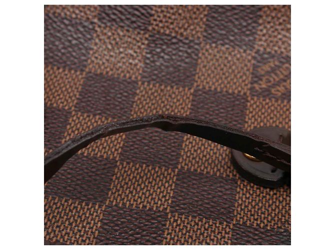 Louis Vuitton Neverfull MM Damier Ebene Borsa Tote Marrone Marrone scuro - vista 14