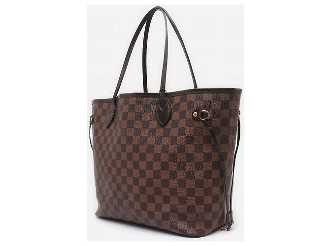 Louis Vuitton Neverfull MM Damier Ebene Borsa Tote Marrone Marrone scuro - vista 2