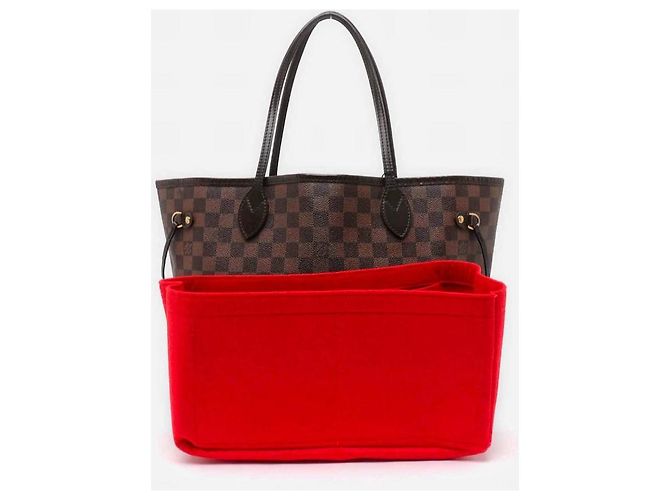 Louis Vuitton Neverfull MM Damier Ebene Borsa Tote Marrone Marrone scuro - vista 5