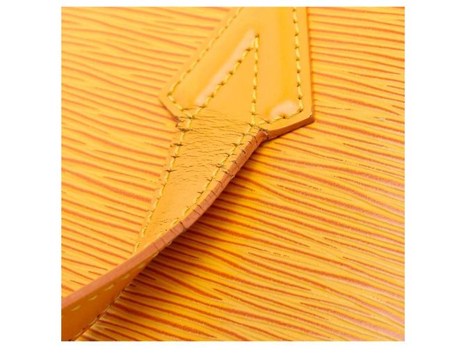Louis Vuitton Lussac Borsa a tracolla Pelle Epi Gialla Giallo - vista 10