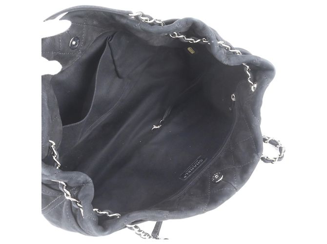 Borsa a tracolla con catena in pelle Matelassé Chanel Nero - vista 7