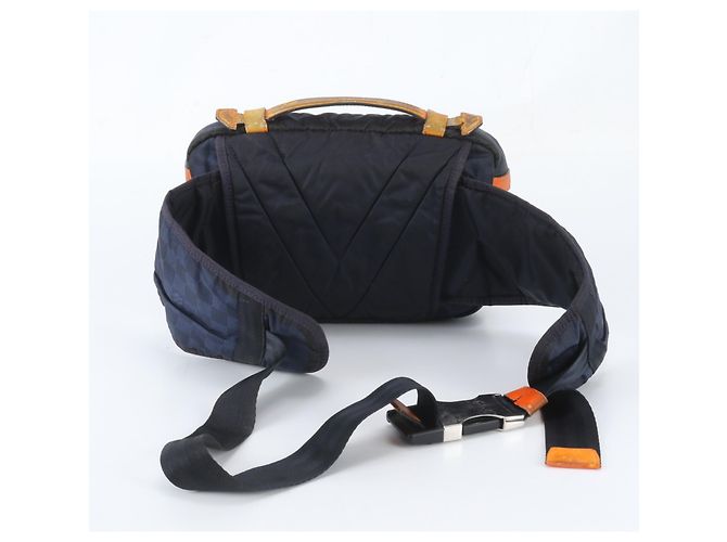 Sac banane Louis Vuitton Damier Challenge Bleu Marine - vue 3
