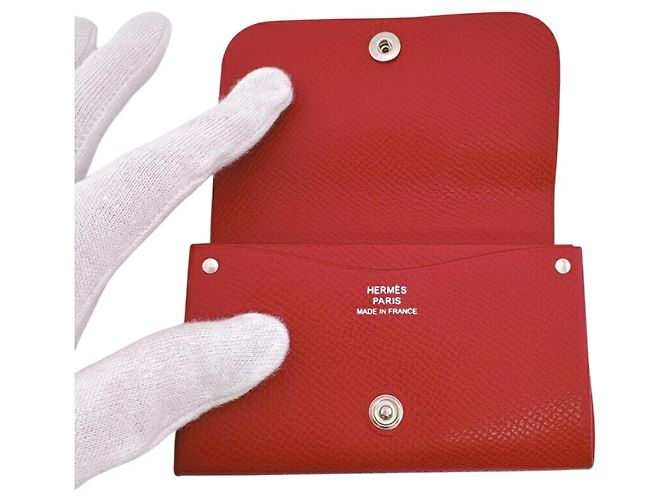 Hermès Tarjetero Accordion Hermes en Rojo Roja - vista 7