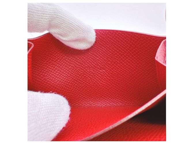 Hermès Tarjetero Accordion Hermes en Rojo Roja - vista 9