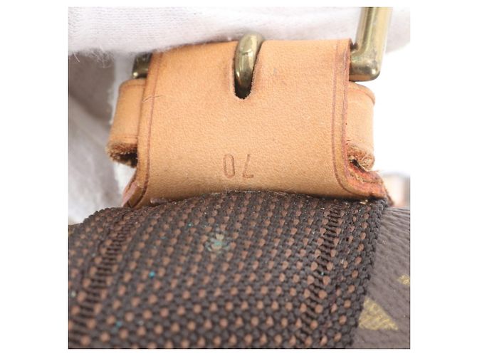 Borsa in pelle Louis Vuitton Monogram Satellite 70 Marrone - vista 12