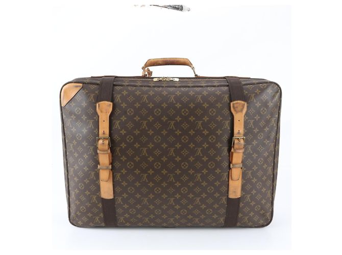 Borsa in pelle Louis Vuitton Monogram Satellite 70 Marrone - vista 3