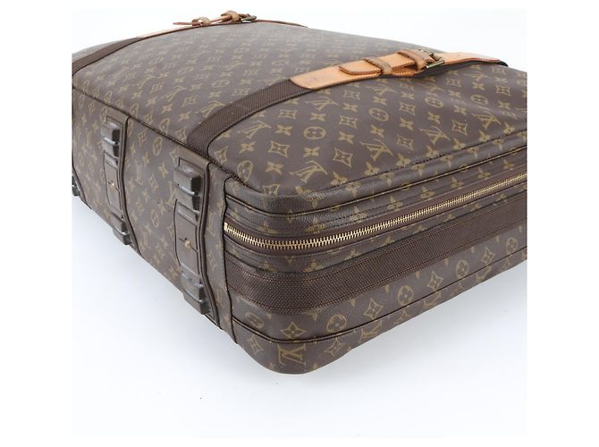 Borsa in pelle Louis Vuitton Monogram Satellite 70 Marrone - vista 4