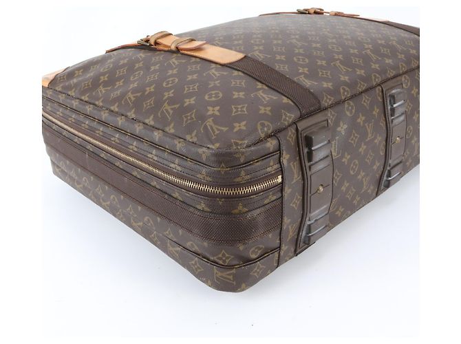 Borsa in pelle Louis Vuitton Monogram Satellite 70 Marrone - vista 5