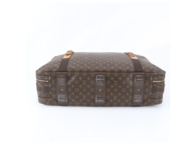 Borsa in pelle Louis Vuitton Monogram Satellite 70 Marrone - vista 6