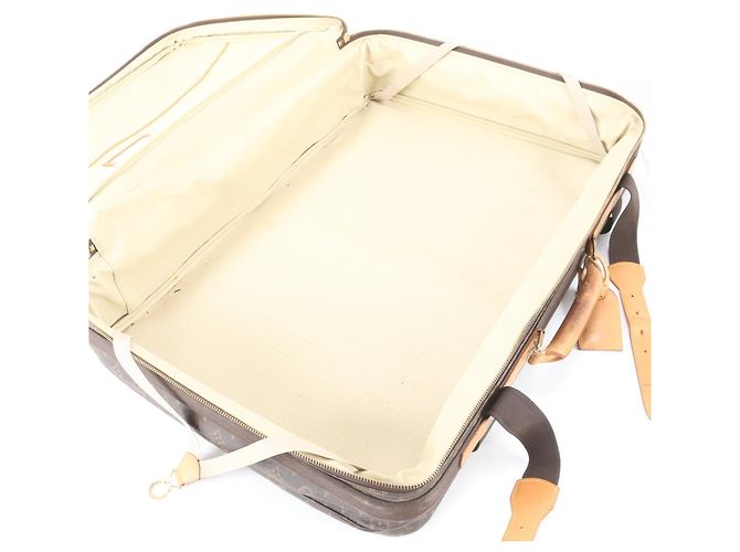 Borsa in pelle Louis Vuitton Monogram Satellite 70 Marrone - vista 8