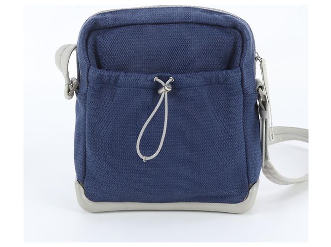 Autre Marque Borsa Messenger Pradasports Marrone Blu navy - vista 3