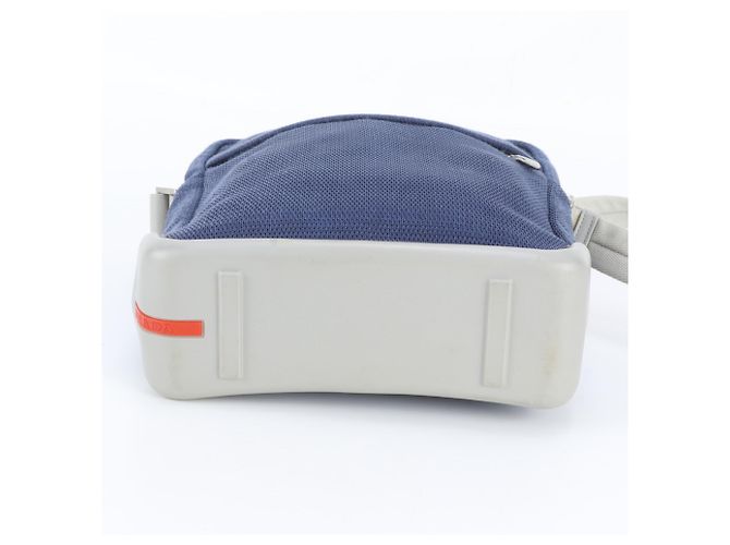 Autre Marque Borsa Messenger Pradasports Marrone Blu navy - vista 6