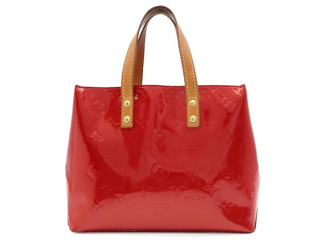 Borsa Louis Vuitton Monogram Vernis Lead PM Rosso - vista 2