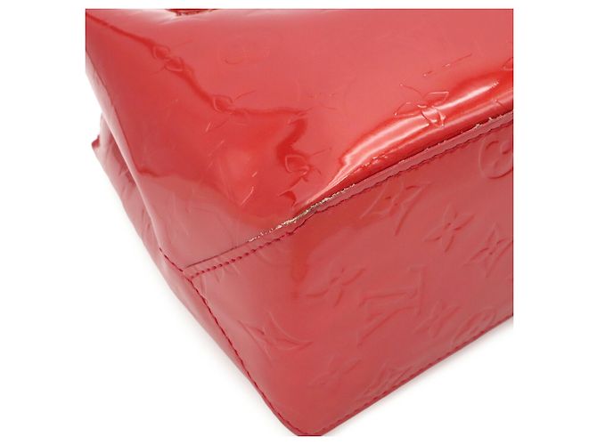 Borsa Louis Vuitton Monogram Vernis Lead PM Rosso - vista 4
