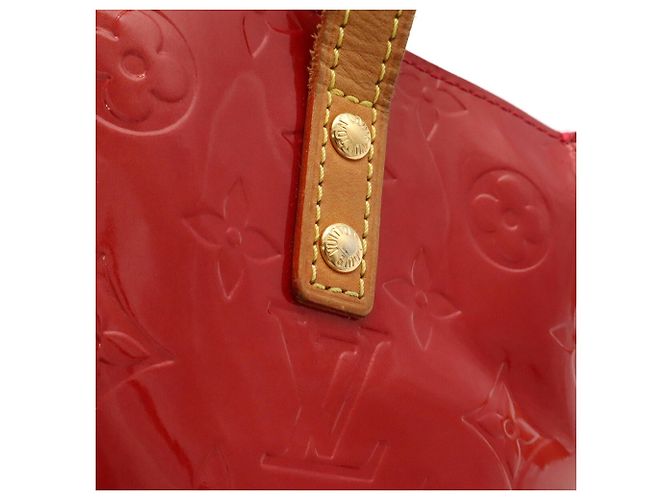 Borsa Louis Vuitton Monogram Vernis Lead PM Rosso - vista 7