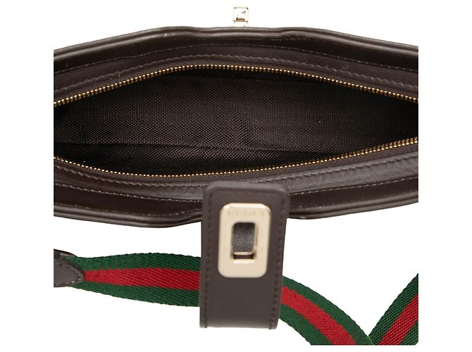 Borsa a tracolla Mini GG Canvas Web Moon Side Gucci Beige - vista 4