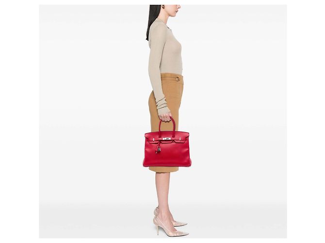 Hermès Red Epsom Birkin Retourne 35 Rosso - vista 7