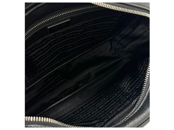 Borsa Camera Prada in Vitello Daino Nera Nero - vista 4