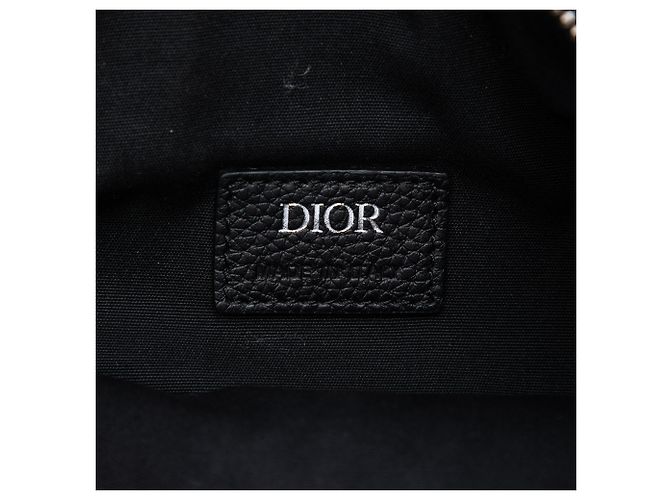 Borsa a tracolla Saddle Dior in tela Blue Oblique Blu navy - vista 6