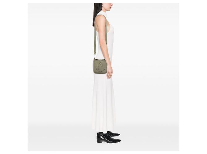 Hermès Gray Clemence Evelyne I TPM 16 Marrone - vista 6