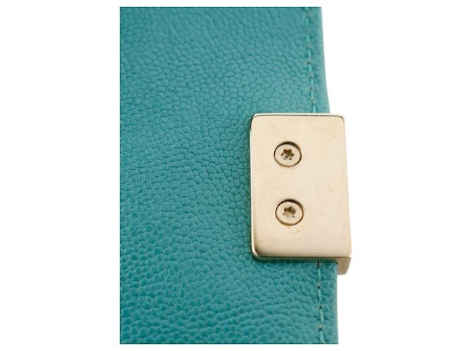 Chanel Blue Small Chevron Caviar Boy Flap Turchese - vista 20