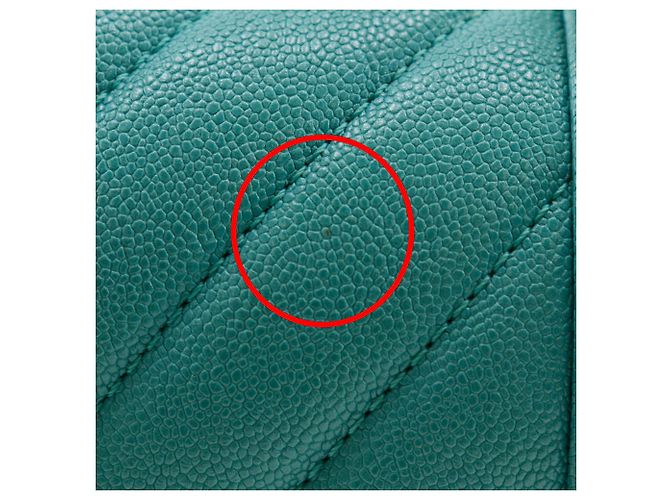 Chanel Blue Small Chevron Caviar Boy Flap Turchese - vista 6