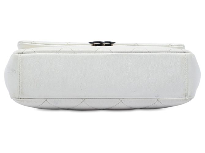 Chanel White Medium Quilted Caviar My Everything Flap Bianco - vista 3