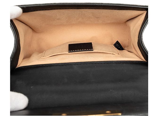 Gucci Beige Small GG Supreme Bee Padlock Crossbody - vue 4