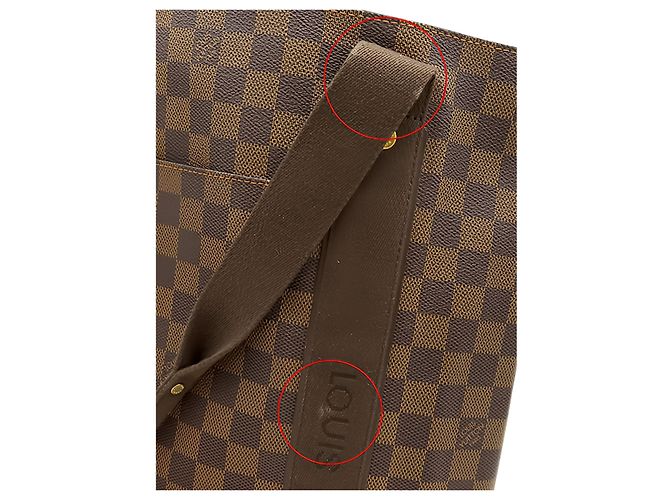Louis Vuitton Brown Damier Ebene Cabas Beaubourg Marrone - vista 11