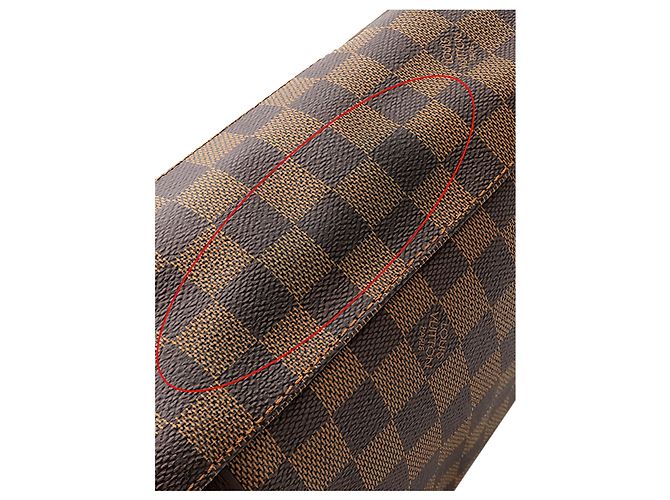 Louis Vuitton Brown Damier Ebene Cabas Beaubourg Marrone - vista 13
