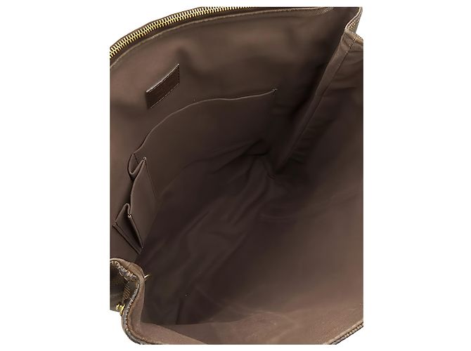 Louis Vuitton Brown Damier Ebene Cabas Beaubourg Marrone - vista 4