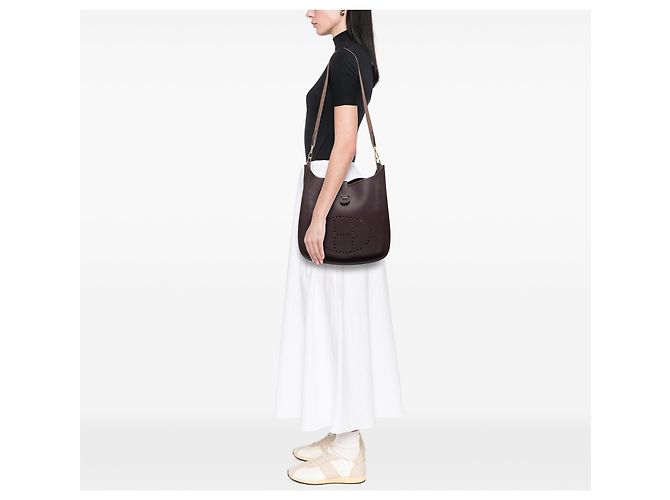 Hermès Purple Clemence Evelyne I 33 Porpora - vista 6