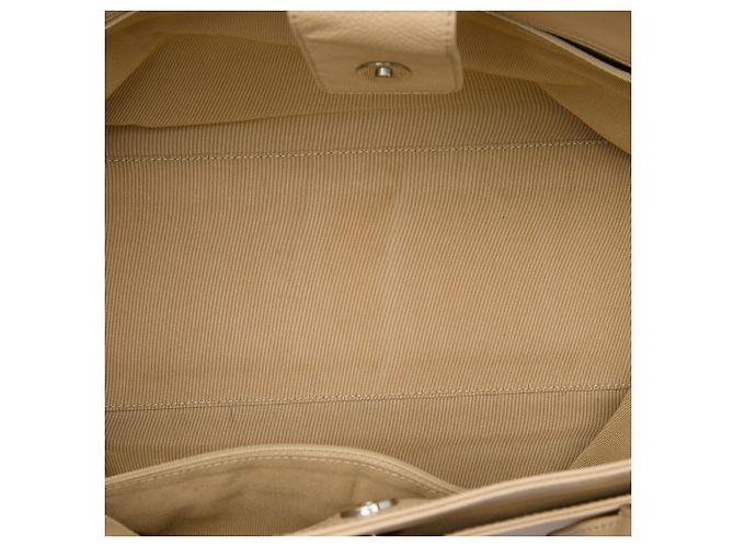 Borsa Tote Chanel Executive Cerf Medium in vitello marrone Beige - vista 4