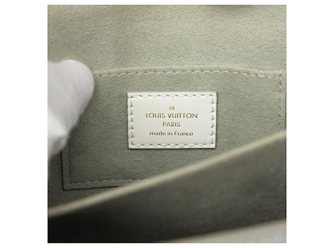 Louis Vuitton White Epi Mini Dauphine Weiß - Ansicht 5
