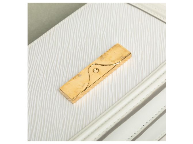 Louis Vuitton White Epi Mini Dauphine Weiß - Ansicht 7