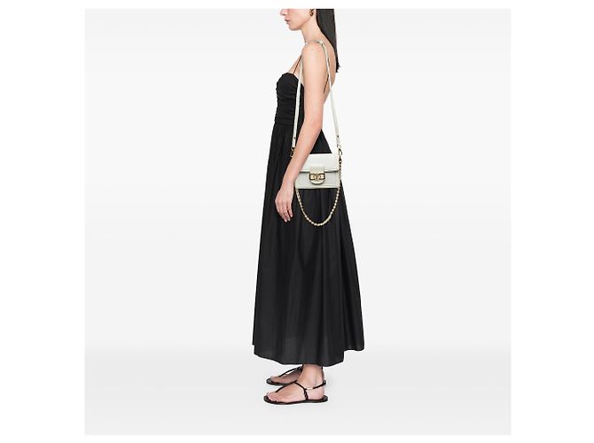 Louis Vuitton White Epi Mini Dauphine Weiß - Ansicht 9