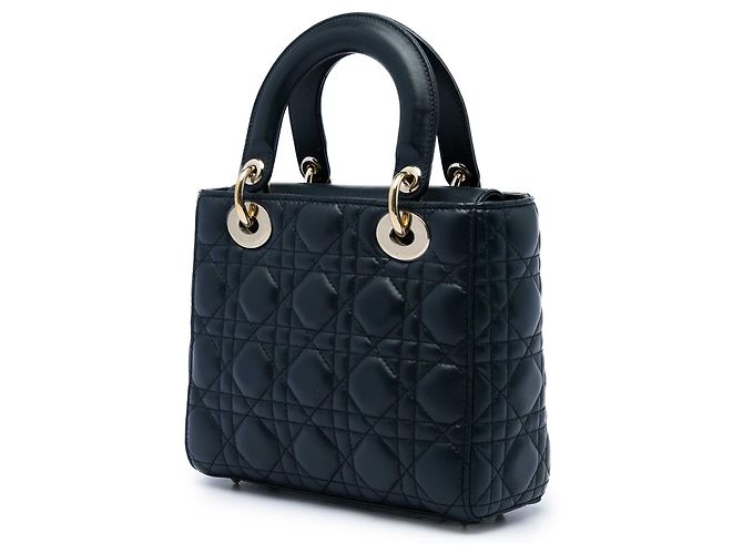 Dior Black Small Lambskin Cannage MyABCDior Lady Dior Nero - vista 2