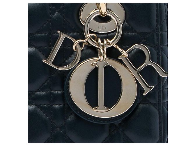 Dior Black Small Lambskin Cannage MyABCDior Lady Dior Nero - vista 5
