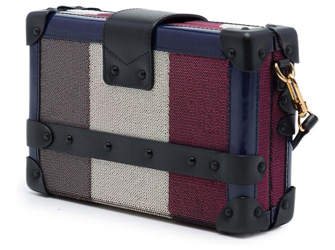 Louis Vuitton Blue Multicolor Sequin Night Bird Petite Malle Blu scuro - vista 2