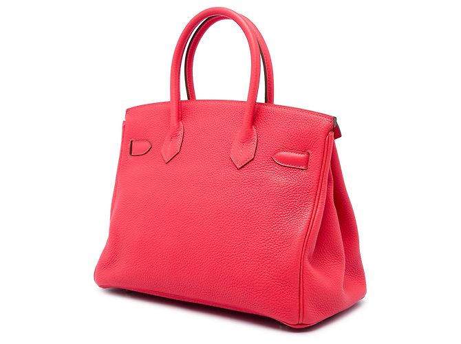 Hermès Red Clemence Birkin Retourne 30 Rosso - vista 2