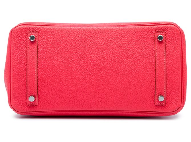Hermès Red Clemence Birkin Retourne 30 Rosso - vista 3