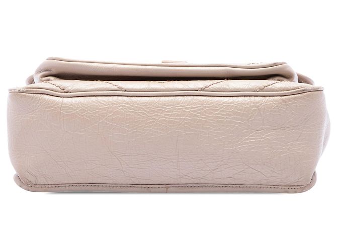Saint Laurent Beige Medium Crinkled Calfskin Niki - vista 3
