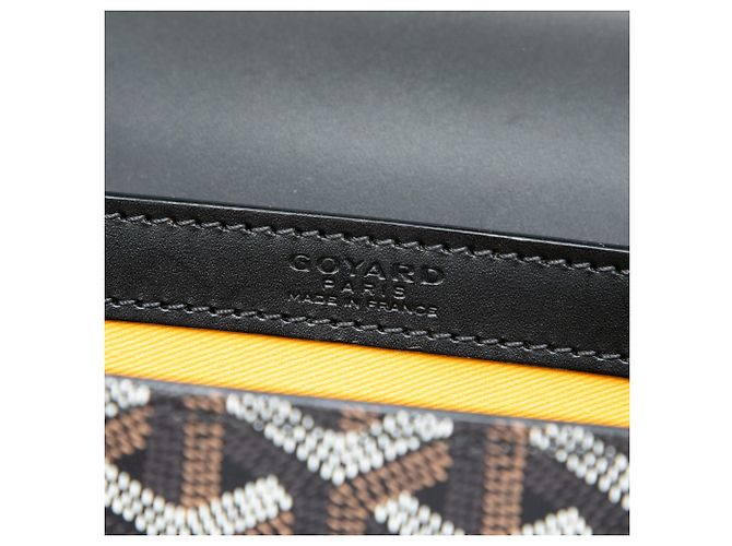 Goyard Black Goyardine Saigon Structured PM Nero - vista 5