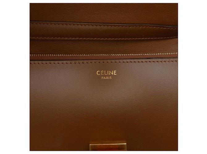Céline Celine Brown Medium Calfskin Classic Box Marrone Marrone scuro - vista 5