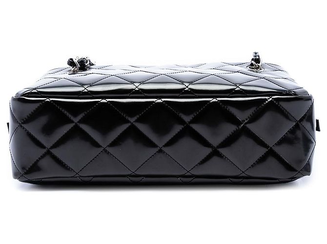 Chanel Black Large Quilted Patent In The Business Tote Nero - vista 3